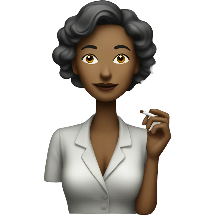 A woman smoking  emoji
