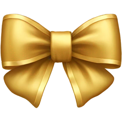 Gold bow emoji