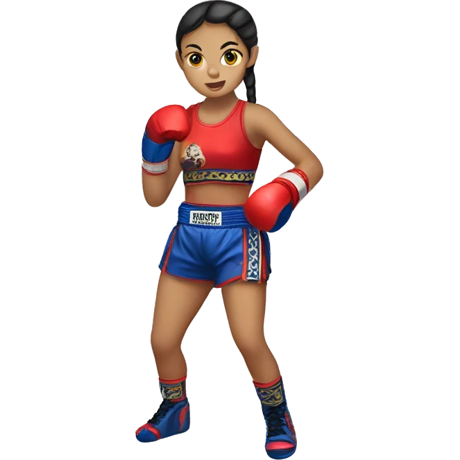 Muay Thai girl  emoji
