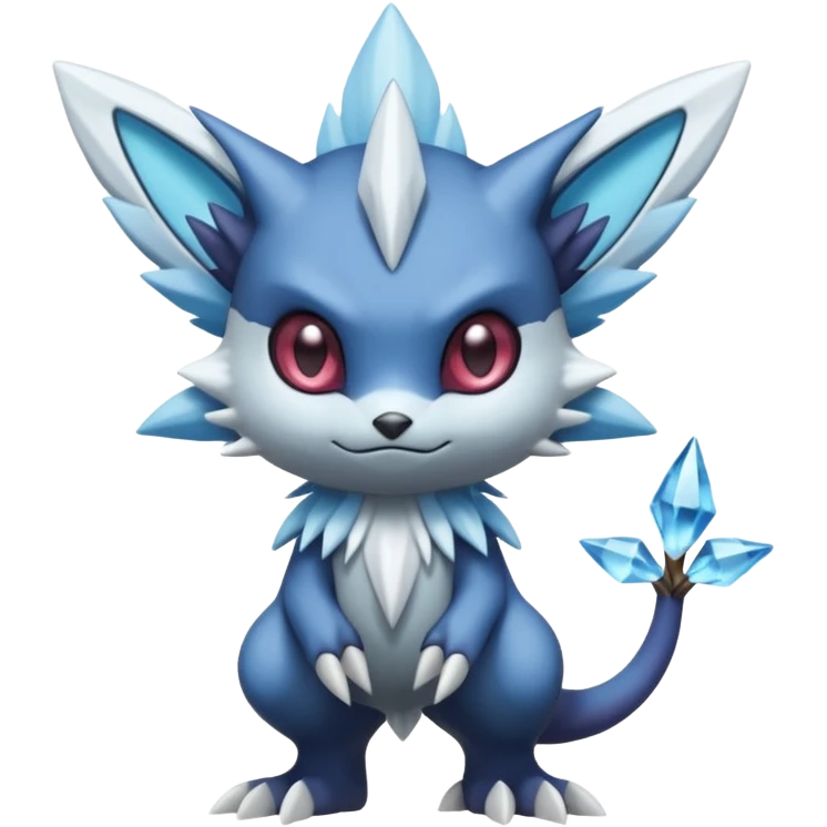 Elemental plum-plumed dark dusky mechanical frosty fairy-like fantasy epic rare Glalie-Sneasel-Togetic-Pokémon-Fakémon-hybrid-creature emoji