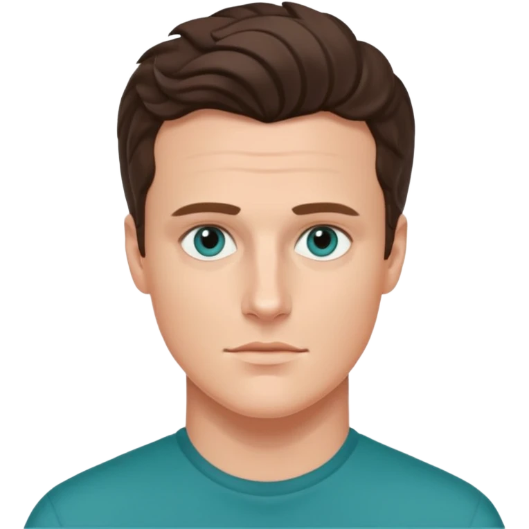 Jonathan Groff with teal eyes emoji