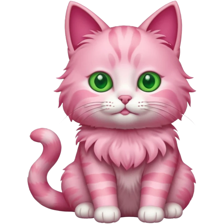 Pink cat emoji