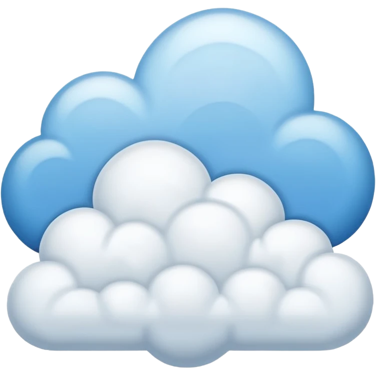 sky blue cloud emoji