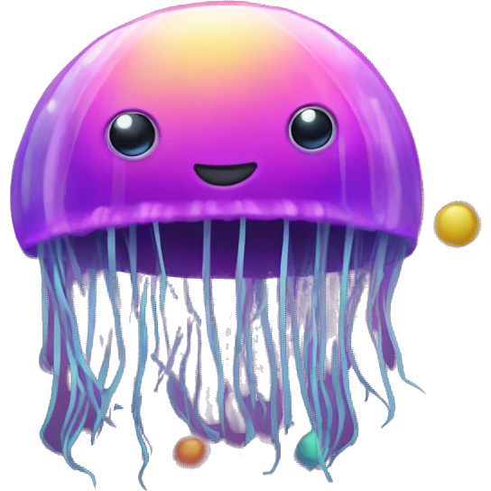 Jellyfish disco ball  emoji