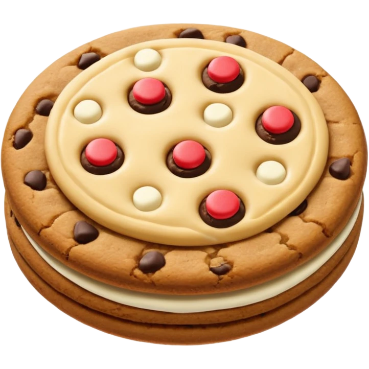 White chocolate chip chips ahoy cookie no face emoji