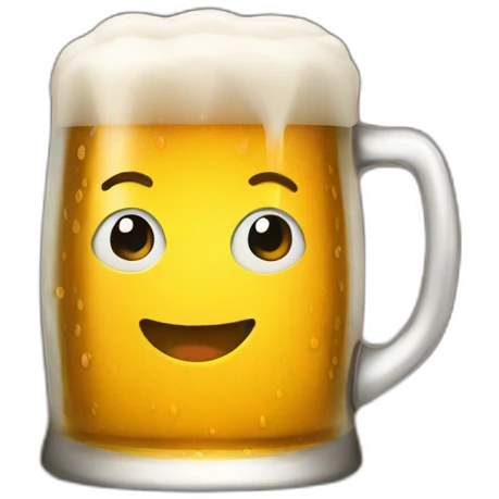 Beer running emoji