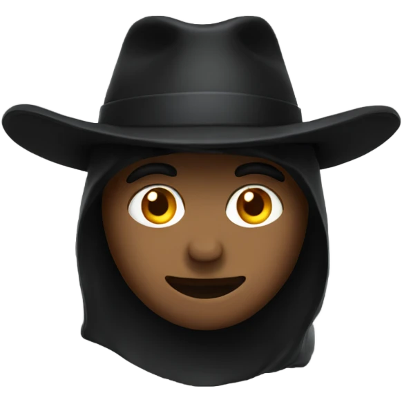 Black hat emoji