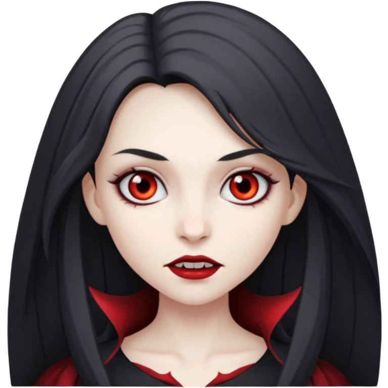 Grey vampire girl  emoji