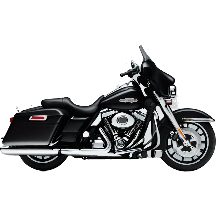 Harley-Davidson Electra Glide Classic black emoji