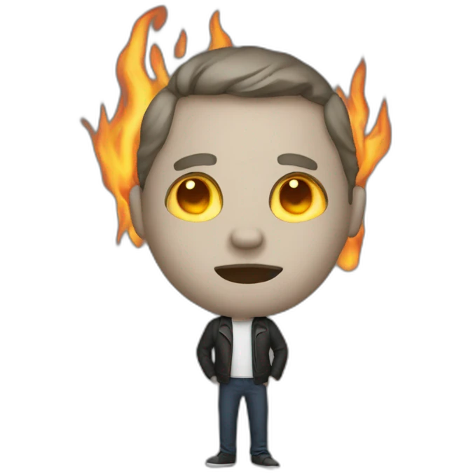 burning programmer emoji