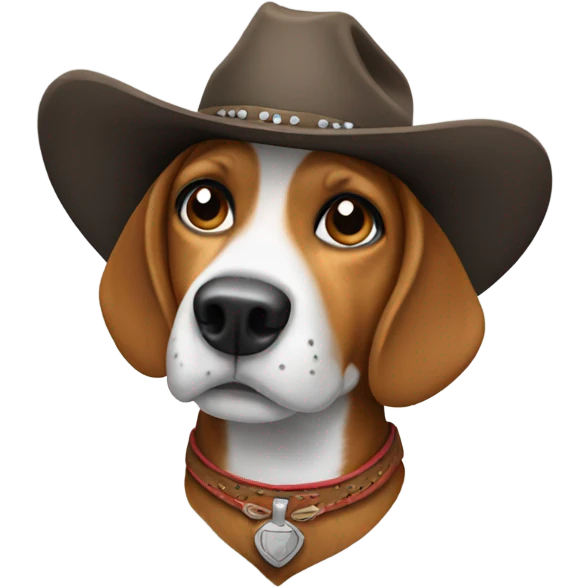 Cowboy beagle emoji