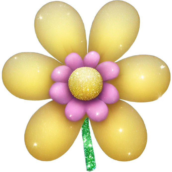Flower with sparkles emoji