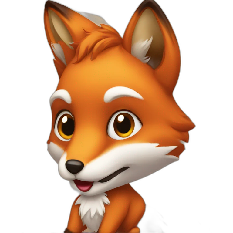 fox read book emoji