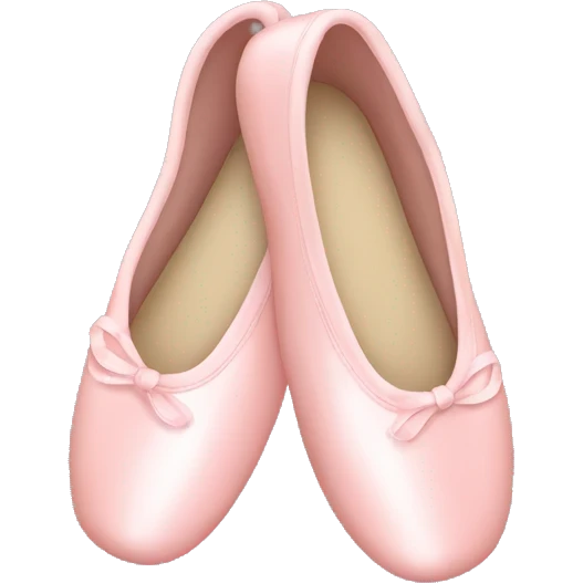 pastel pink ballet shoes emoji