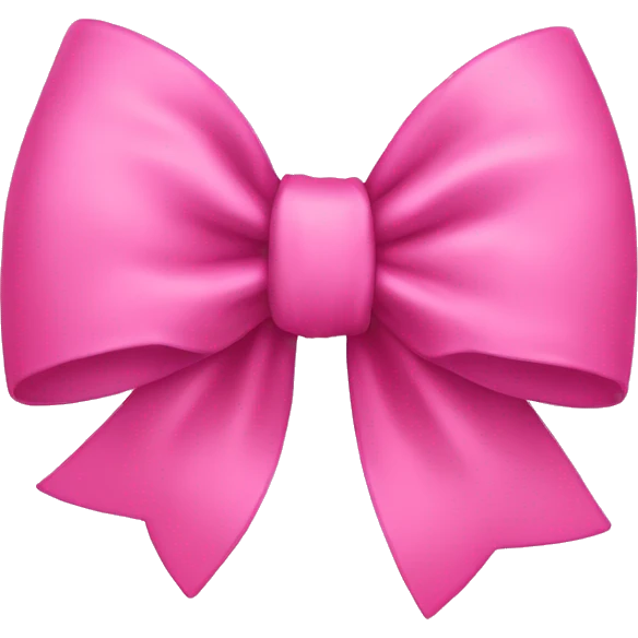 pink bow emoji