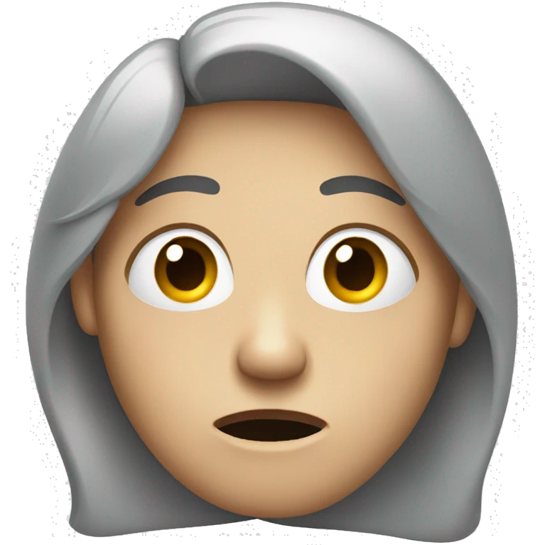 Nervous person emoji