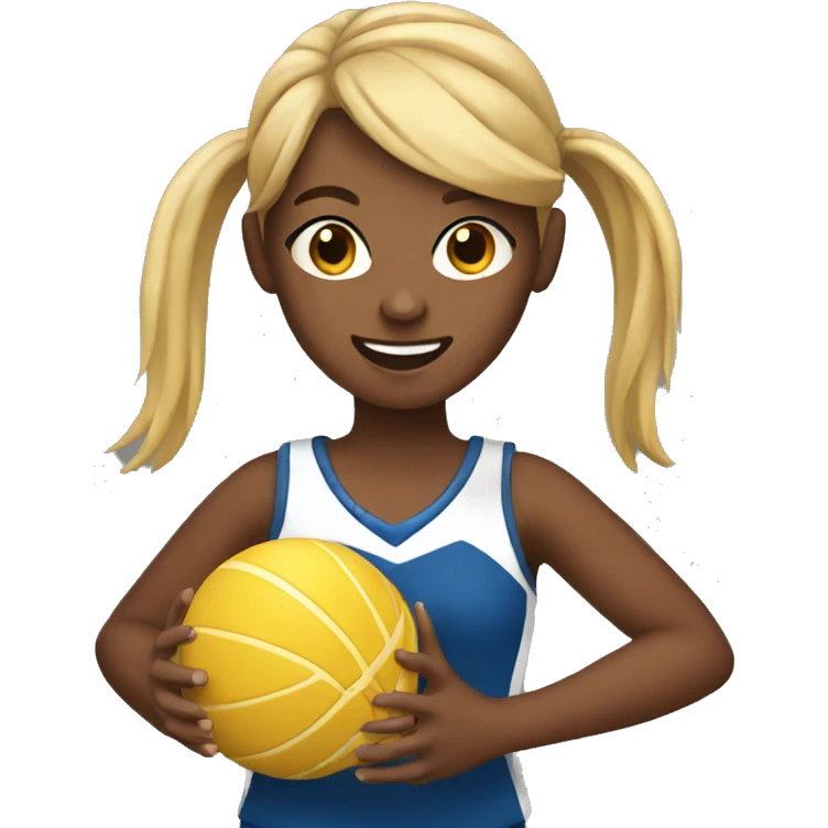 girl playing netball emoji