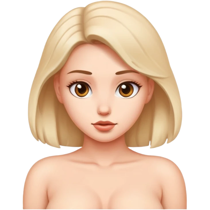 Голая девушка с большими сиськами emoji