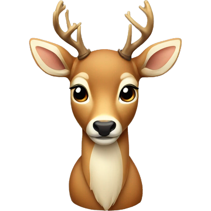 Deer with bow emoji