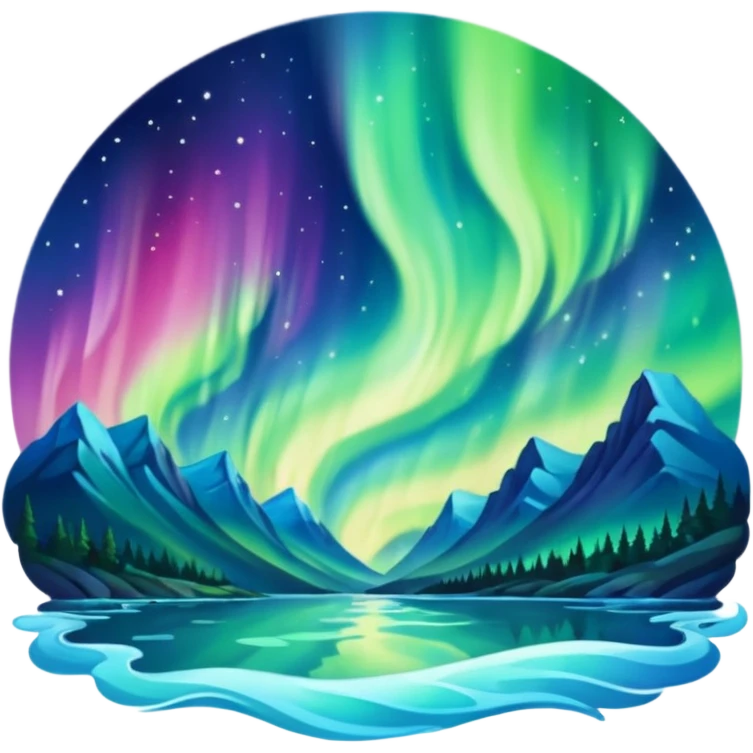 only northern light emoji