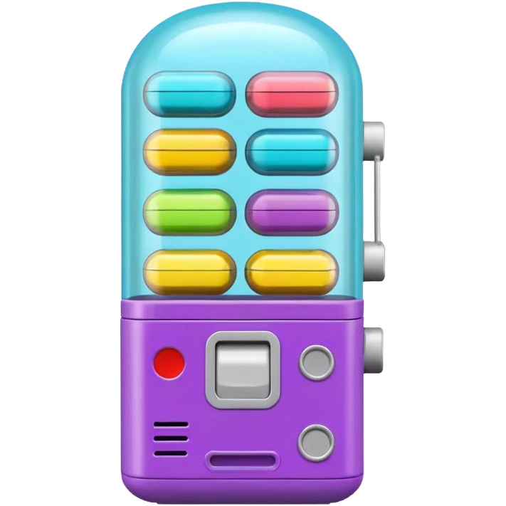 gachapon capsule toy machine emoji