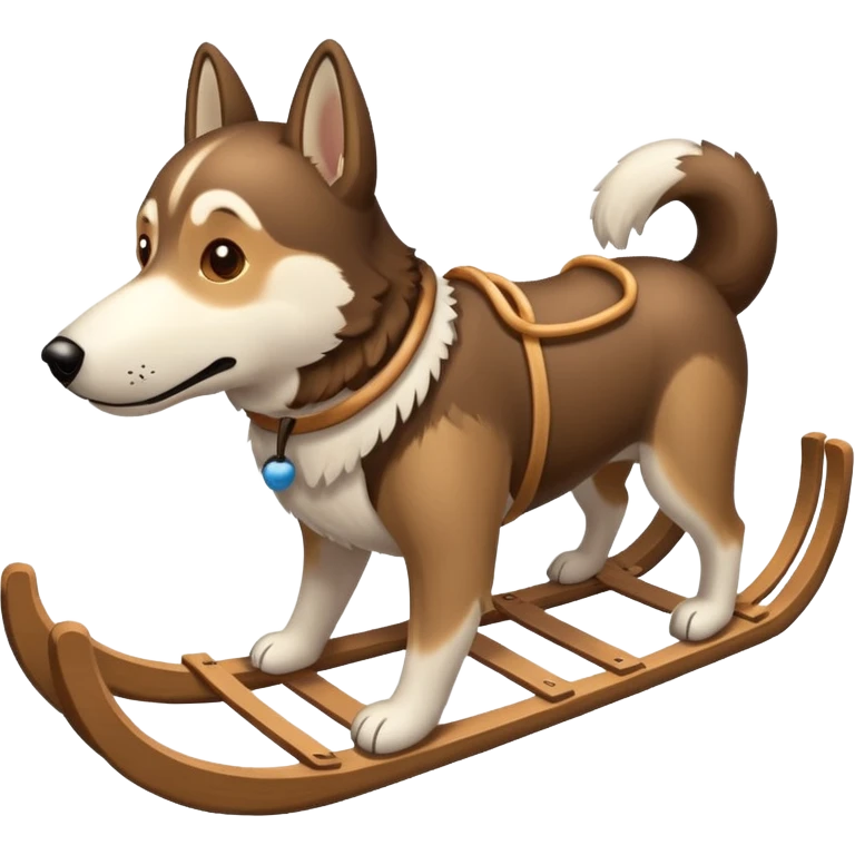 Dog sled emoji