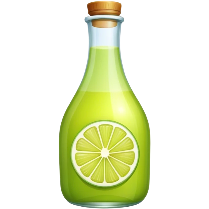 Lime juice bottle  emoji