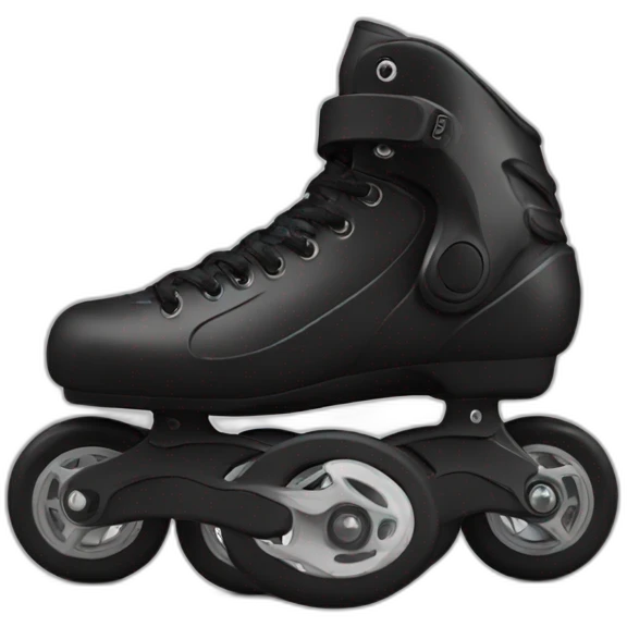 black inline skates emoji