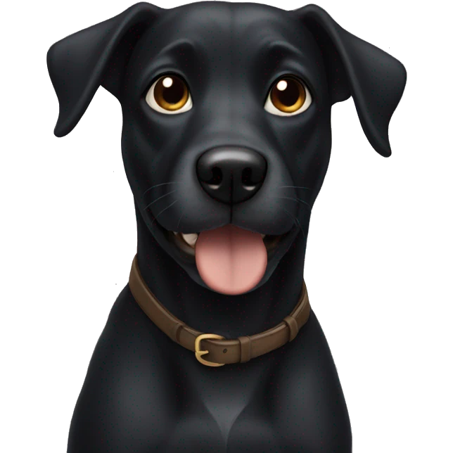 Black dog emoji