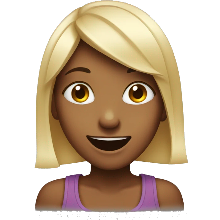 Girl winking  emoji