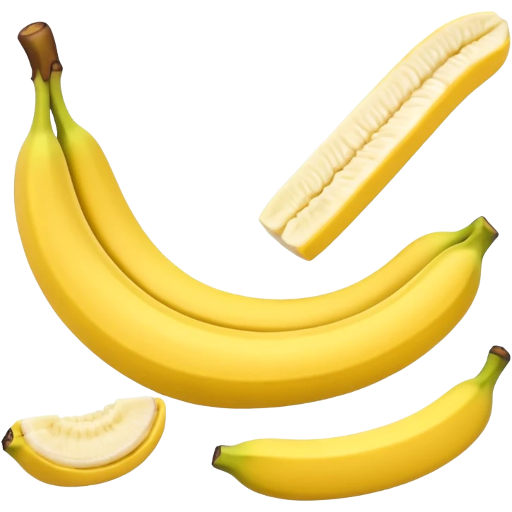 A banana being chopped in slices emoji