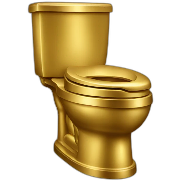Trump golden toilet emoji