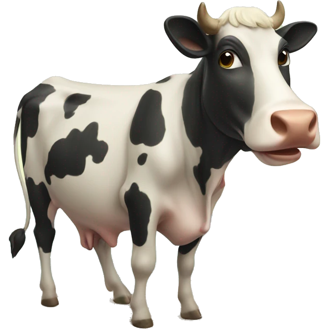 cow making holidays on the sea emoji