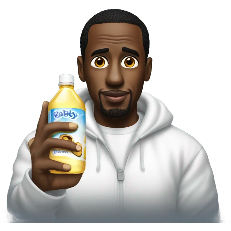 p diddy holding baby oil emoji