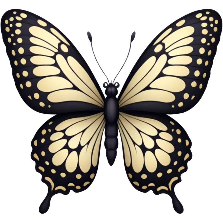 Black butterfly emoji