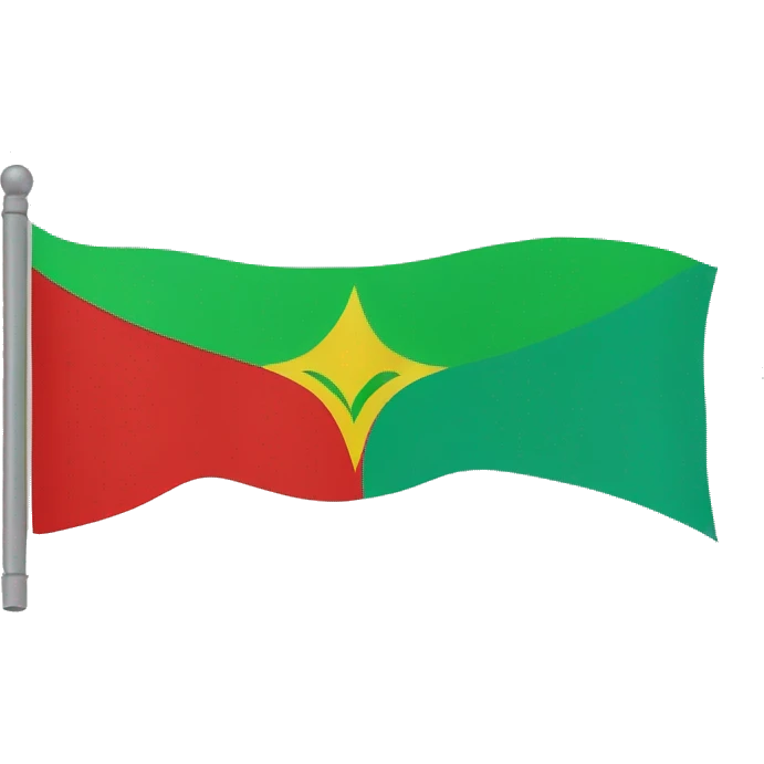 drapeau amazigh bleu vert jaunne et rouge emoji