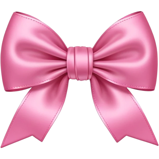 Cute pink bow emoji