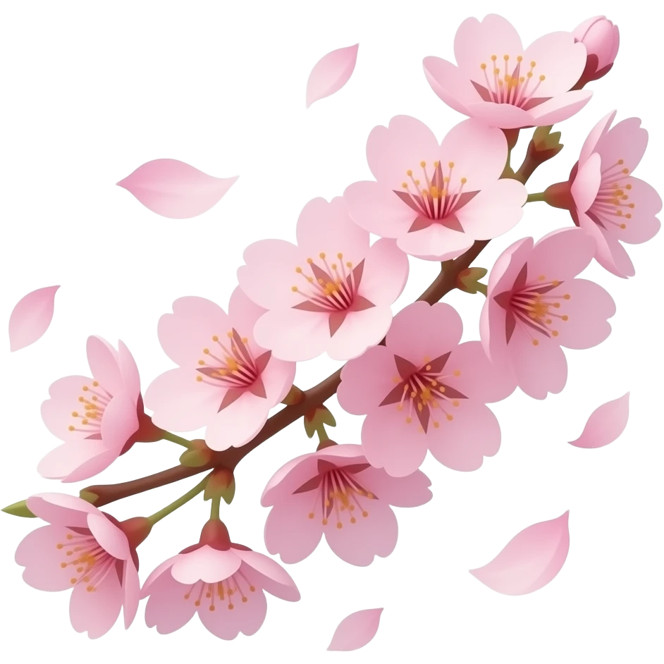 A beautiful pink floral composition, cherry blossoms in full bloom, soft petals floating in the air, romantic atmosphere, cinematic lighting, ultra detailed, shallow depth of field emoji