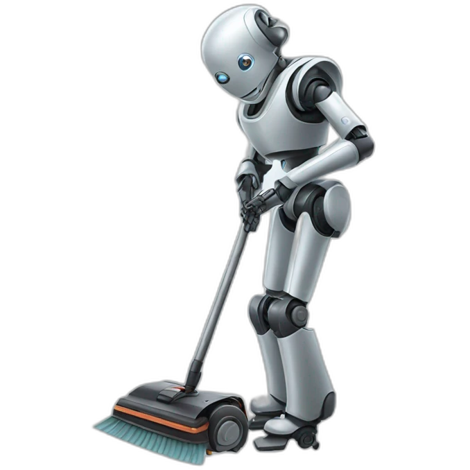Sweeping robot emoji