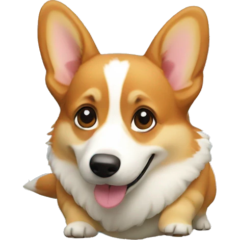 Corgi sur tortue emoji