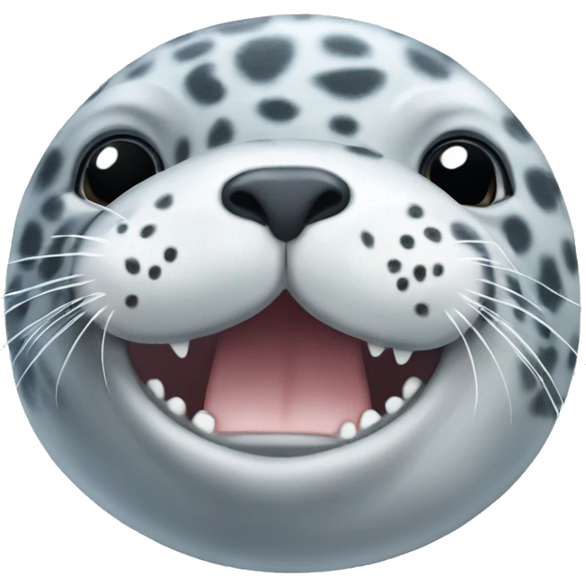 Baby leopard seal  emoji
