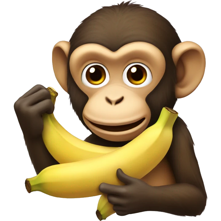 monkey eating banana  emoji