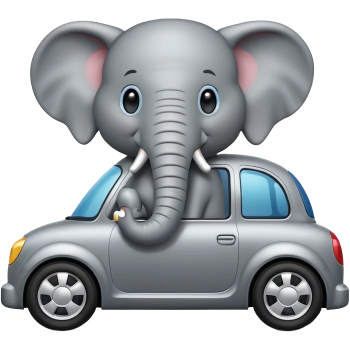 Elephant car emoji