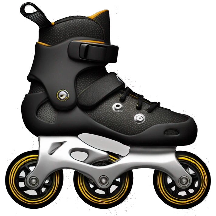 a black rollerblade inline skate, the model called "TWISTER XT" emoji