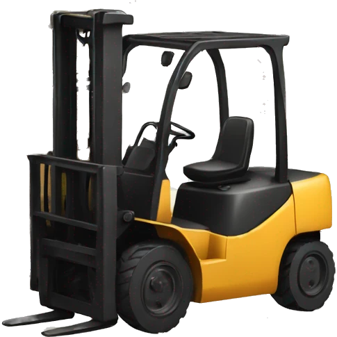 forklift with wine emoji