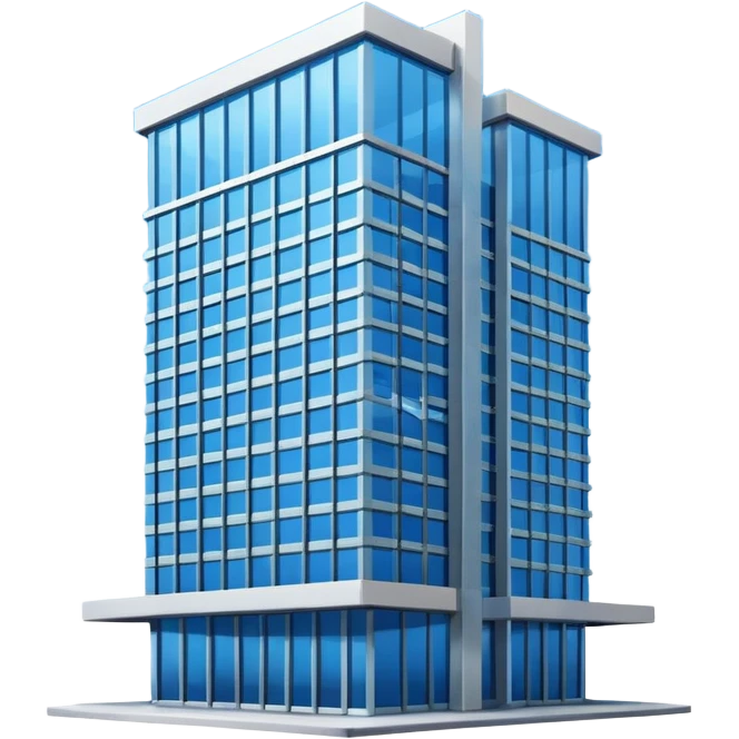 blue bank building emoji