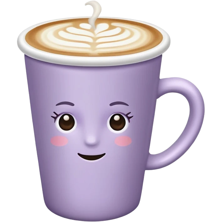 Pale Purple Latte Coffee Cup emoji