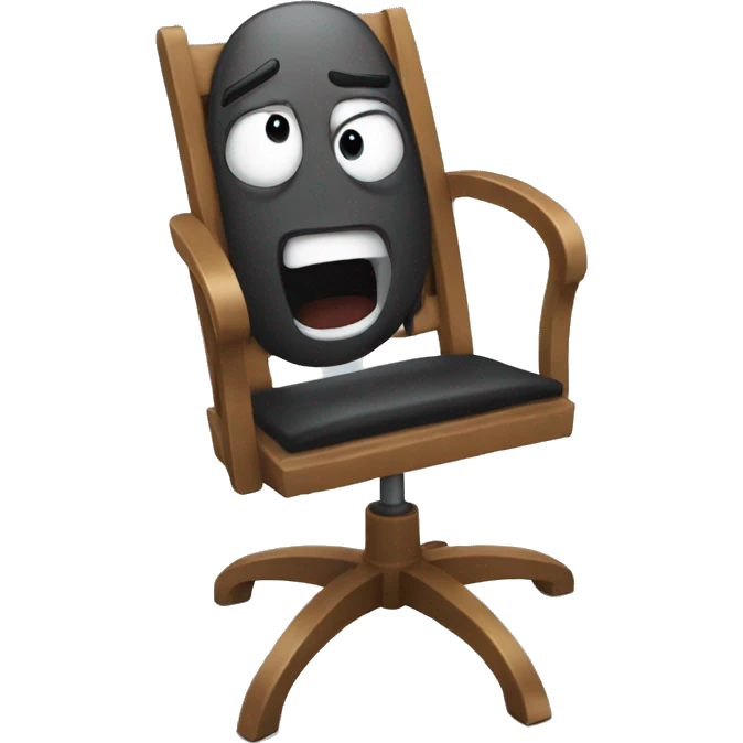 Screaming chair emoji