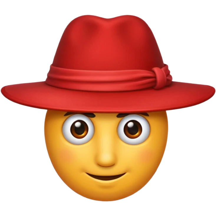 Chat avec un nœud rouge et un chapeau de magicien emoji