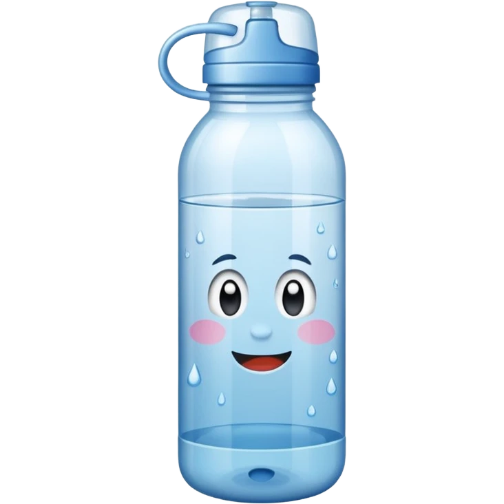 A water bottle emoji